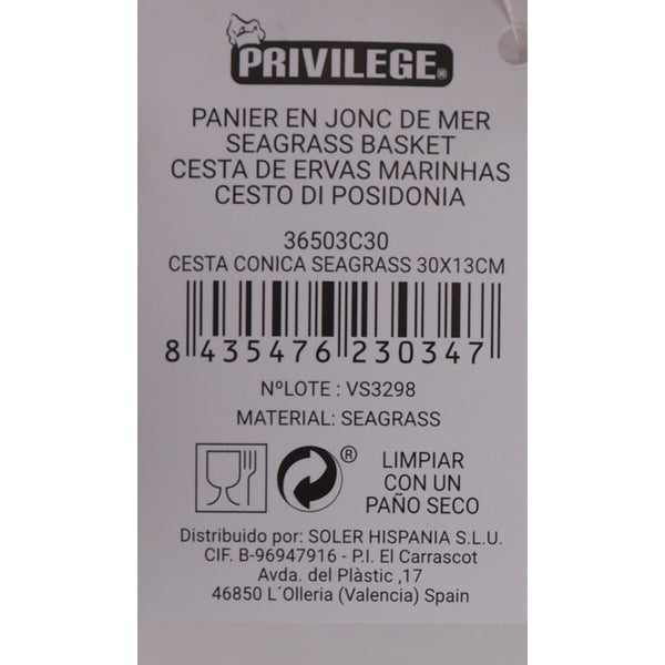 Mehrzweckkorb Privilege Privilege Braun korb 30 x 30 x 13 cm (8 Stück)