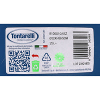 Abfalleimer Tontarelli Small hoop Blau 25 L 32 x 59,5 cm (10 Stück)