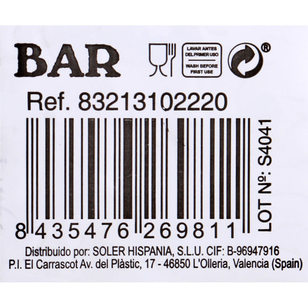 Transparenter Glaskrug Inde Bar Glas (6 Stück)