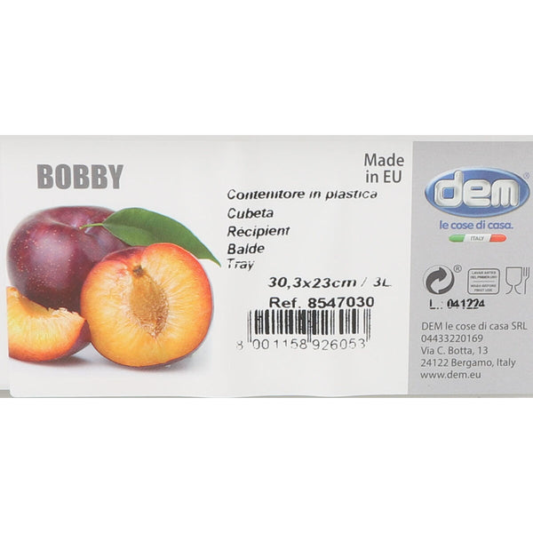 Eimer Dem Bobby 3 L 30,3 x 6 x 23 cm (24 Stück)