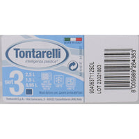 3 Lunchbox-Set Tontarelli Family Weiß 20 x 20 x 9,4 cm (20 Stück)