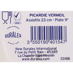 Flacher Teller Duralex Picardie Kristall Bernstein Ø 23 cm (48 Stück)