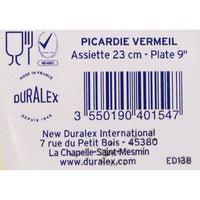 Flacher Teller Duralex Picardie Kristall Bernstein Ø 23 cm (48 Stück)