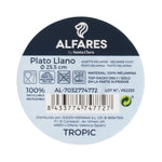 Flacher Teller Alfares Tropic 25,5 cm (24 Stück)