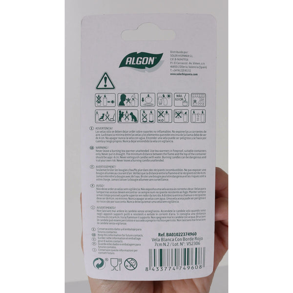 Kerzen-Set Algon Rot (36 Stück)