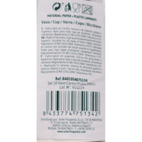 Gläserset Algon Pappe Einwegartikel Silberfarben 36 Stück 200 ml (10 Stücke)