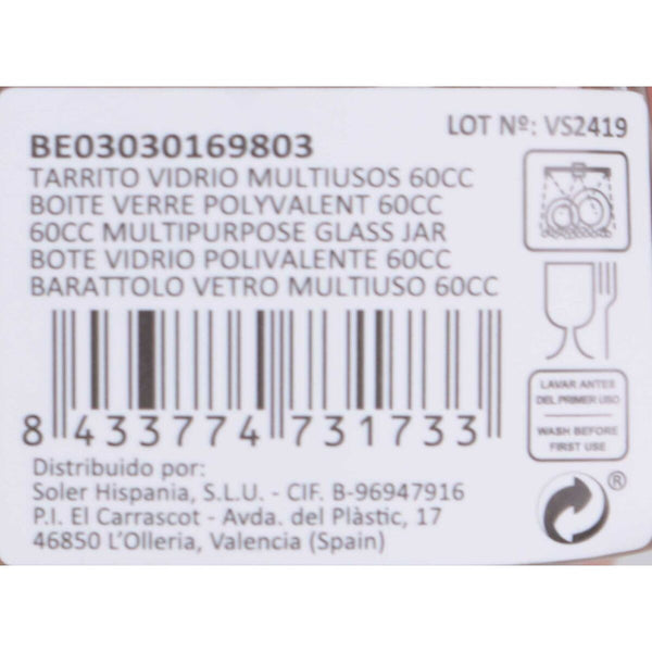 Gefäß Mediterraneo Glas 60 ml (72 Stück)