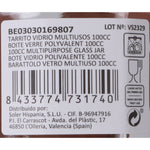 Gefäß Mediterraneo Glas 6,5 x 6,5 x 6,5 cm (72 Stück)