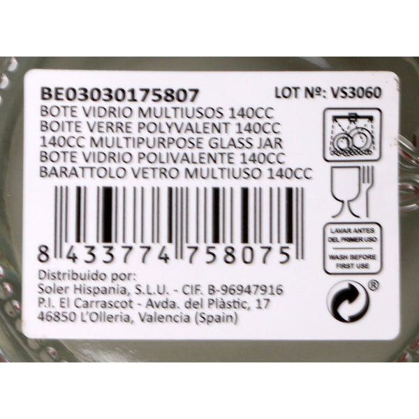 Topf Mediterraneo Glas 7 x 7 x 5,5 cm (24 Stück)