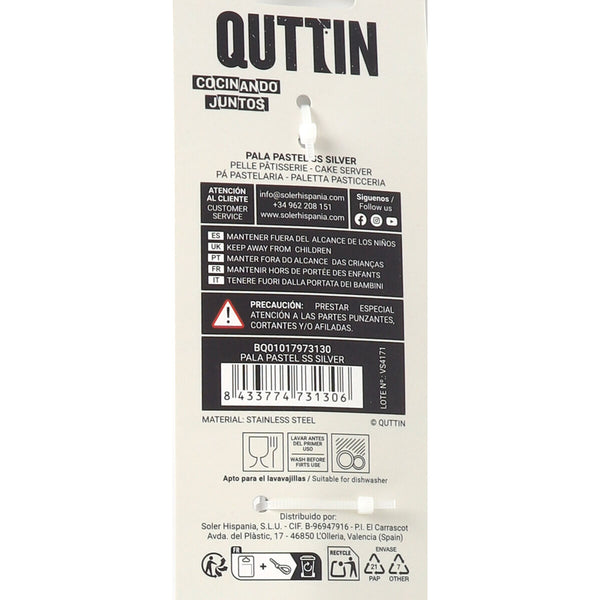 Kuchenheber Quttin Edelstahl 65 x 30 x 3 cm (36 Stück)