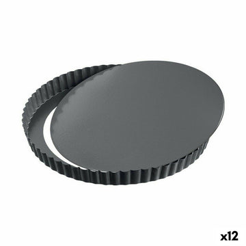 Kuchenspringform Quttin Schwarz Kohlenstoffstahl 32 x 2,8 cm (12 Stück)