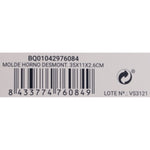 Kuchenspringform Quttin Schwarz Kohlenstoffstahl 35 x 11 x 2,6 cm (12 Stück)