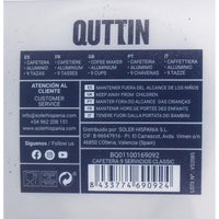Italienische Kaffeemaschine Quttin 9 Tassen (6 Stück)