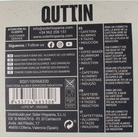 Italienische Kaffeemaschine Quttin Aluminium 9 Tassen (6 Stück)