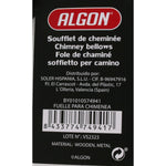 Faltenbalg Algon Für Kamin Holz Schwarz 37 x 13,5 cm (12 Stück)