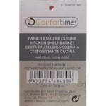 Küchenregalkorb Confortime Weiß 43 x 24,4 x 18,5 cm (12 Stück)