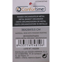 Mehrzweckkorb Confortime 36 x 29 x 15,5 cm (12 Stück)