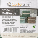 Mehrzweckkorb Confortime Kunststoff 5 L 20 x 20 x 15,5 cm (24 Stück)