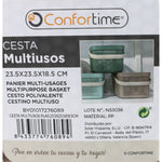 Mehrzweckkorb Confortime Kunststoff 8 L 23,5 x 23,5 x 18,5 cm (24 Stück)