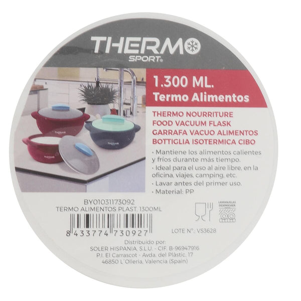 Thermoskanne für Lebensmittel ThermoSport Kunststoff 1 L (12 Stück) (1000 ml)