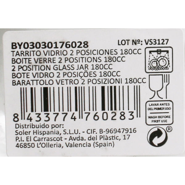 Topf Mediterraneo Glas 180 ml 8 x 6,1 x 8 cm (60 Stück)