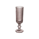 Champagnerglas Streifen Grau Glas 160 ml (6 Stück)