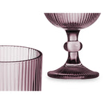 Weinglas Vivalto OCT-DK80005SC OCT-DK80005SC Rosa Glas 260 ml Streifen (6 Stück)
