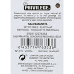 Untersetzer Privilege Seetang Braun Ø 45 cm (36 Stück)