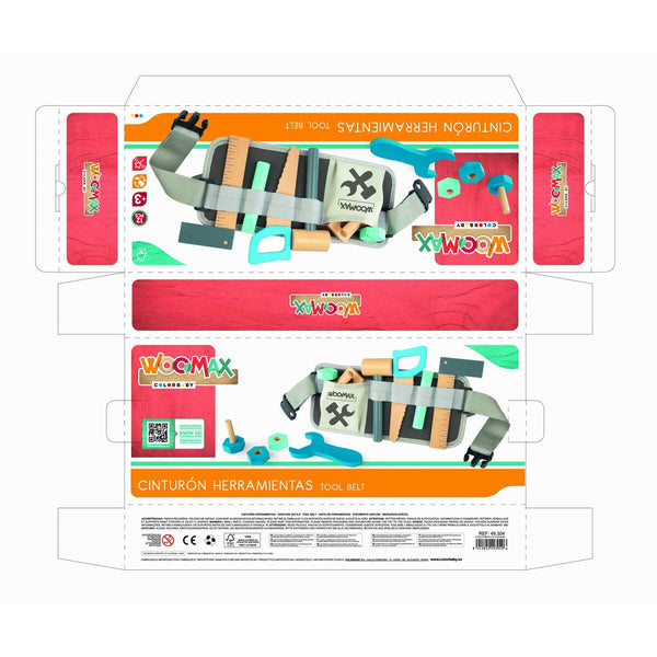 Spielzeug-Werkzeuge Woomax 12 Stücke 31 x 14 x 2,5 cm 6 Stück