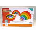 Geschicklichkeitsspiel Woomax Regenbogen 21 x 10 x 3,5 cm (12 Stück)