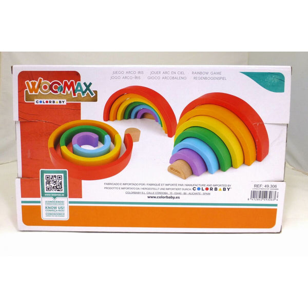 Geschicklichkeitsspiel Woomax Regenbogen 21 x 10 x 3,5 cm (12 Stück)