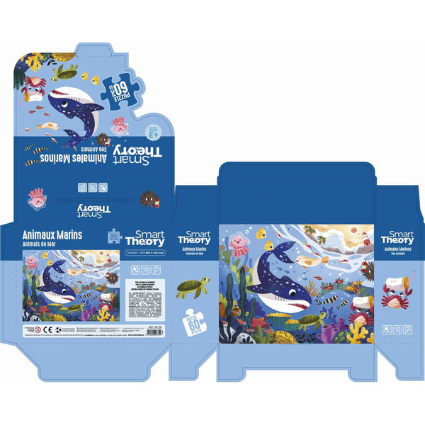 Kinderpuzzle Colorbaby Sea Animals 60 Stücke 60 x 44 cm (6 Stück)