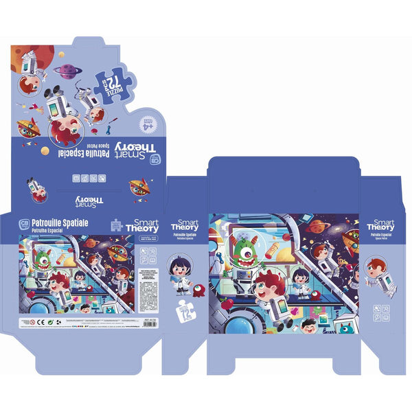 Puzzle Colorbaby Space Patrol 72 Stücke 90 x 60 cm (6 Stück)