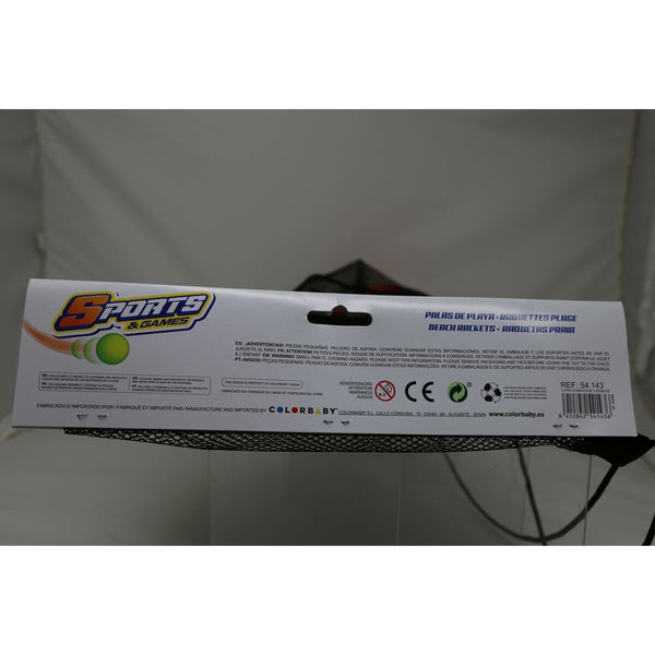 Strandschläger mit Ball Colorbaby Neopren Kunststoff (6 Stück)