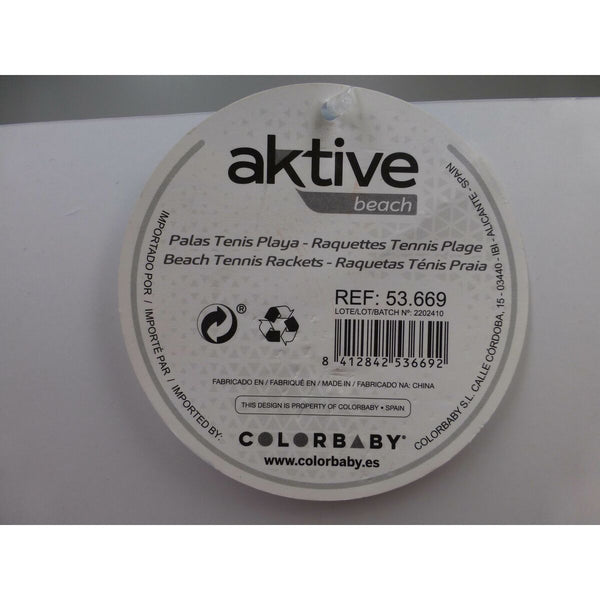 Strandschläger mit Ball Aktive 20 x 40 cm (12 Stück)