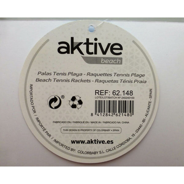 Strandschläger mit Ball Aktive 20,5 x 39,5 cm (24 Stück)