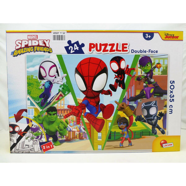 Kinderpuzzle Spidey Beidseitig 50 x 35 cm 24 Stücke (12 Stück)