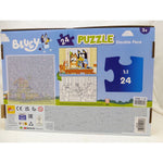 Kinderpuzzle Bluey Beidseitig 24 Stücke 50 x 35 cm (12 Stück)