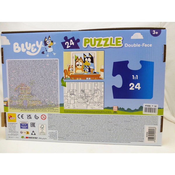 Kinderpuzzle Bluey Beidseitig 24 Stücke 50 x 35 cm (12 Stück)