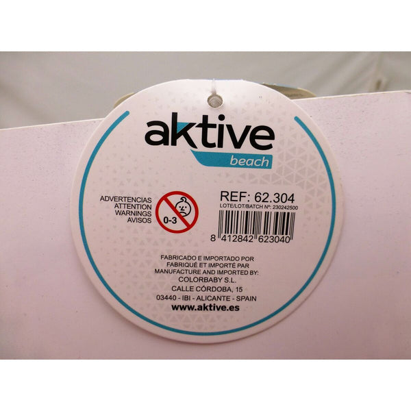 Strandschläger mit Ball Aktive Summer Fruits Holz 18,5 x 31,5 cm (24 Stück)