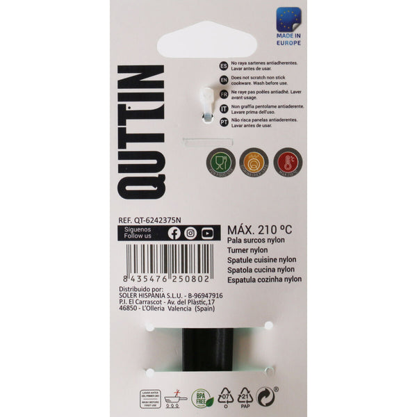 Küchenspatel Quttin   Schwarz Nylon 30 x 7 cm 30 x 7 x 3 cm (24 Stück)