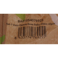 Gläserset Algon Einwegartikel Pappe Rosa 7 Stücke 450 ml (16 Stück)