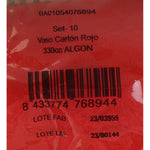Gläserset Algon Einwegartikel Pappe Rot 10 Stücke 350 ml (20 Stück)