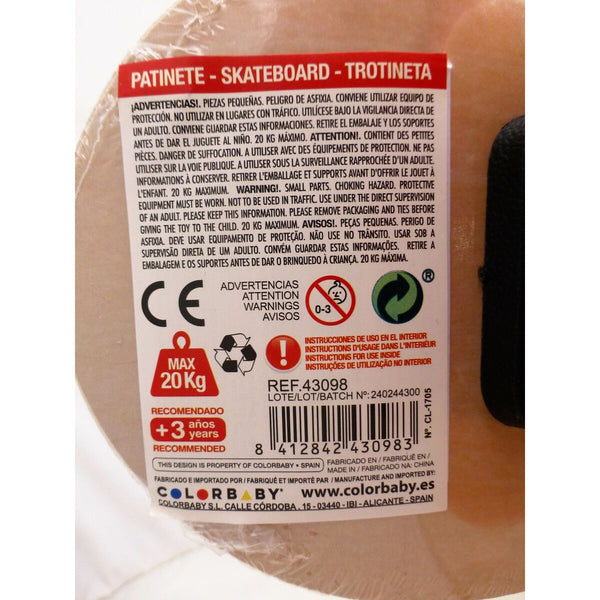 Skateboard Colorbaby (6 Stück)