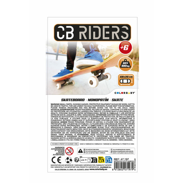 Skateboard Colorbaby Blau (2 Stück)