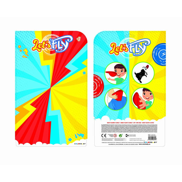 Frisbee Colorbaby Let's fly Flexibel Ø 18,5 cm 3 Stücke 12 Stück