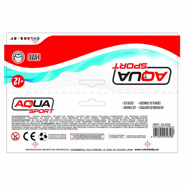 Taucherbrille mit Schnorchel AquaSport