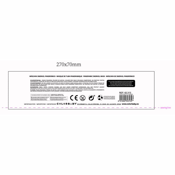 Tauchermaske AquaSport grün XS (4 Stück)