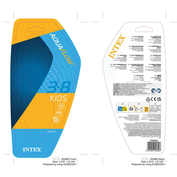 Kinder-Schwimmbrille Intex Play (12 Stück)