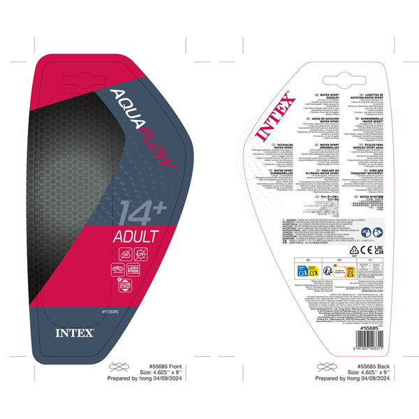 Kinder-Schwimmbrille Intex (12 Stück)